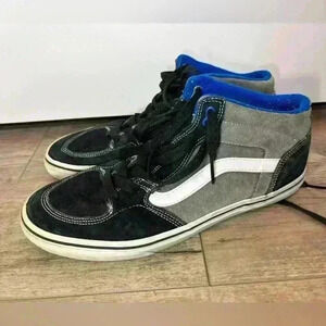 Vans Men’s Grey, Blue & Black Shoes Size 10
